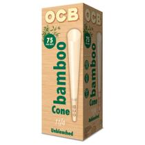 Papéis para enrolar OCB Bamboo Unbleached Cones 75/caixa