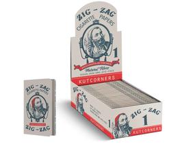 Papéis para enrolar ZIG-ZAG KutCorners 70 mm vintage, pacote com 24 Papéis para enrolar ZIG-ZAG KutCorners 70 mm vintage, pacote com 24