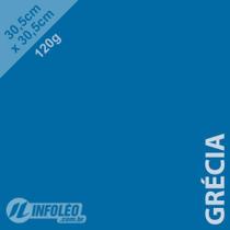 Papel 120 gramas 30,5x30,5cm Grécia (Azul Royal) Color Plus - 10 unidades
