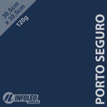 Papel 120 gramas 30,5x30,5cm Porto Seguro (Azul Marinho) Color Plus - 10 unidades