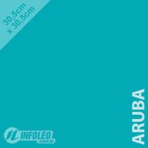 Papel 180 gramas 30,5x30,5cm Aruba (Azul Turquesa Color Plus - 10 unidades