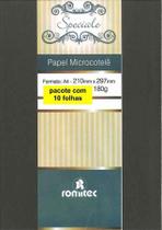Papel 180 Gramas Microcotelê Marrom 5101 Pacote Com 10 Folhas Romitec