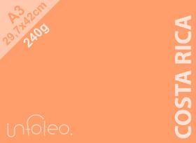 Papel 240 gramas A3 Costa Rica (Coral) Color Plus - 10 unidades Papel 240 gramas A3 Costa Rica (Coral) Color Plus - 10 unidades