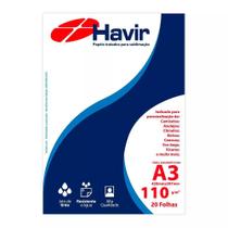 Papel A3 para Sublimação Tratado Havir R90 110g 20 folhas