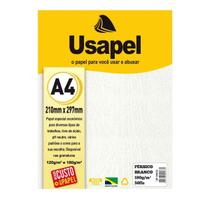 Papel A4 180 g/m² Usapel 50 Folhas Pérsico Branco Texturizado - Impressões Convites Cartões Artesanato