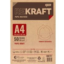 Papel A4 180g Jandaia rekraft 50 folhas