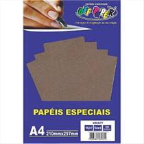Papel A4 180g Off Paper kraft natural com 50 folhas