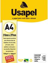 Papel A4 180g Usapel couché matte branco 50 folhas