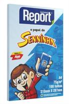Papel a4 c100fls 75gr senninha azul 20082764