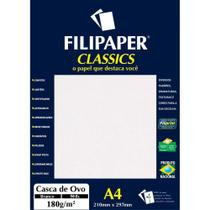 Papel A4 Casca de OVO Branco 180G Caixa com 50 Papel A4 Casca de OVO Branco 180G Caixa com 50