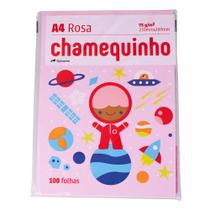 Papel A4 Chamequinho 100 Folhas Rosa Chamex