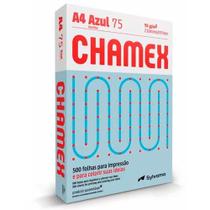 Papel a4 chamex 75g azul 500 fl Papel a4 chamex 75g azul 500 fl
