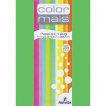 Papel A4 Color Color Mais Verde 120G. PCT.C/25 Romitec - Romitec/plastpark