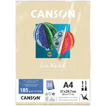 Papel A4 Color IRIS Vivaldi Creme 185G - Pacote com 25 Folhas
