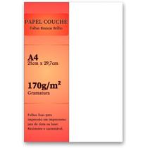 Papel A4 Couche Brilho 170G 100 Folhas 21X29,7Cm Laser