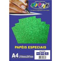 Papel A4 De Glitter Com 5 Folhas De 180g Cores
