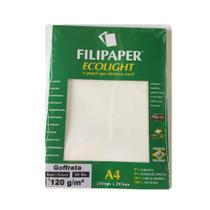 Papel A4 Goffrata 120G 30Fls Branco Nat. Filipaper Ecolight