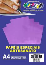 Papel A4 Lamicote Rosê Gold 250G/M Com 10 Folhas