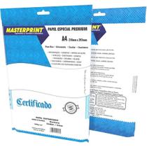Papel A4 Linho Branco 180 G - Masterprint Pct.c/50