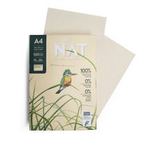 Papel A4 NAT 100% Fibra de Cana de Açúcar Cor Natural 500 folhas - Ledesma