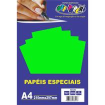 Papel A4 Neon Verde 180G - Off Paper