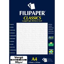 Papel A4 Vergê Branco Classics 90G CX com 100