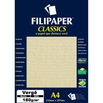 Papel A4 Verge Marfim 180G.