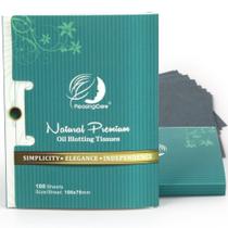 Papel absorvente de óleo facial PleasingCare 200 unidades de bambu