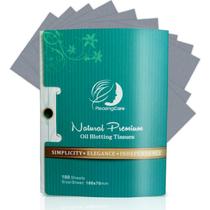 Papel absorvente de óleo PleasingCare Bamboo Charcoal 100 folhas
