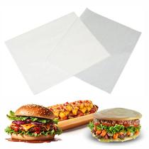 Papel Acoplado Barreira Liso 30X38 Lanche Salgado Bolo 800un