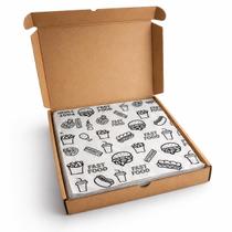 Papel Acoplado Para Hamburguer Com Pelicula 40x40 400 folhas Embale Lanche