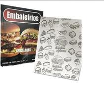 Papel Acoplado para Lanches e Hambúrguer C/ 400 Folhas Papel Acoplado para Lanches e Hambúrguer C/ 400 Folhas