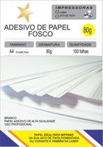 Papel Adesivo A4 Fosco Jato De Tinta E Laser 100 folhas