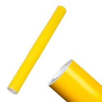 Papel Adesivo Contact Amarelo 45cm x 10 Metros de 80 Micras Papel Adesivo Contact Amarelo 45cm x 10 Metros de 80 Micras