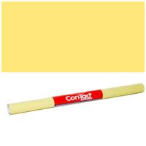 Papel Adesivo Contact Amarelo Pastel Fosco Opaco Lavável 45 Cm X 5 Mts