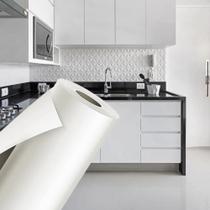 Papel Adesivo Contact Branco Fosco Opaco 45 Cm X 10 Mts