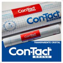 Papel Adesivo Contact Cristal Transparente Protetor Móveis Armário Cozinha Banheiro 45cmx25m - Plavitec