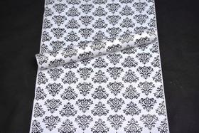 Papel Adesivo Contact De Parede Arabesco Preto 45 Cm X 5 Metros