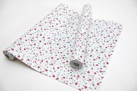 Papel Adesivo Contact De Parede Flores Vermelhas 45 Cm X 10 Metros