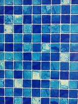 Papel Adesivo Contact De Parede Pastilha Azul 45 Cm x 5 Mts