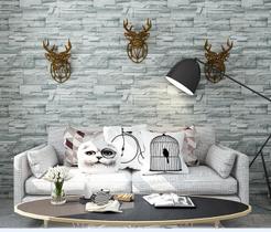 Papel Adesivo Contact De Parede Pedras Cinza 45 Cm X 5 Metros