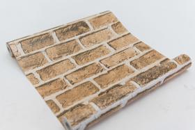 Papel Adesivo Contact De Parede Tijolo Marrom 45 Cm X 10 Mts