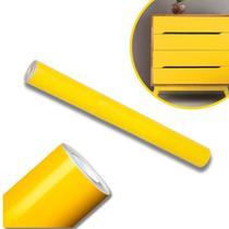 Papel Adesivo Contact envelopamento Amarelo com 10 Metros