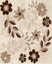 Papel Adesivo Contact Floral Flower 6 45cm X 10mt Lavavel - Plastcover