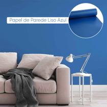 Papel Adesivo Contact Fosco Azul 5m X 45cm Envelopamento