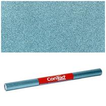 Papel Adesivo Contact Glitter Azul Sky Blue C/15 Mts