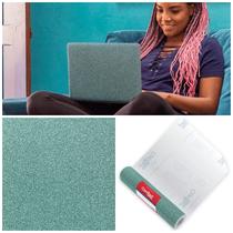 Papel Adesivo Contact Glitter Verde Soft Green C/15 Mts