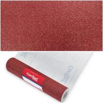 Papel Adesivo Contact Glitter Vermelho 45cm x10m - Contact