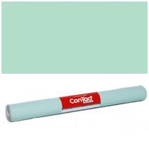 Papel Adesivo Contact Verde Pastel Fosco Opaco 45 Cm X 5 Mts - Plastcover