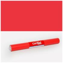 Papel Adesivo Contact Vermelho Fosco Lavável 45 Cm X 10 Metros